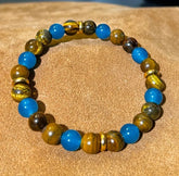 Attract Wealth Tiger Jade Stone Bracelet