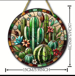 Desert Cactus Suncatcher